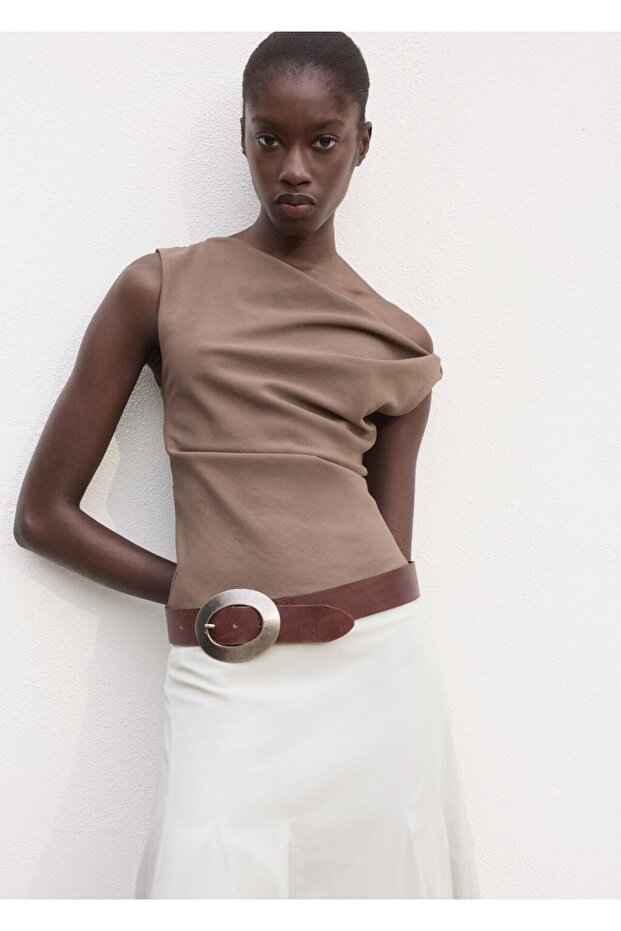 Pileli midi etek - 6