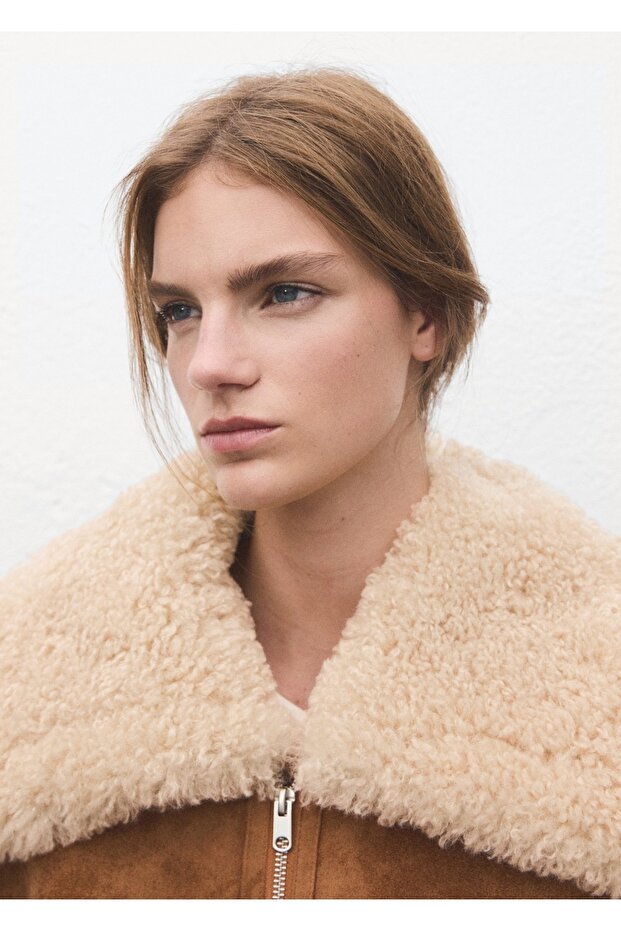 Çift taraflı kürk ceket - 6