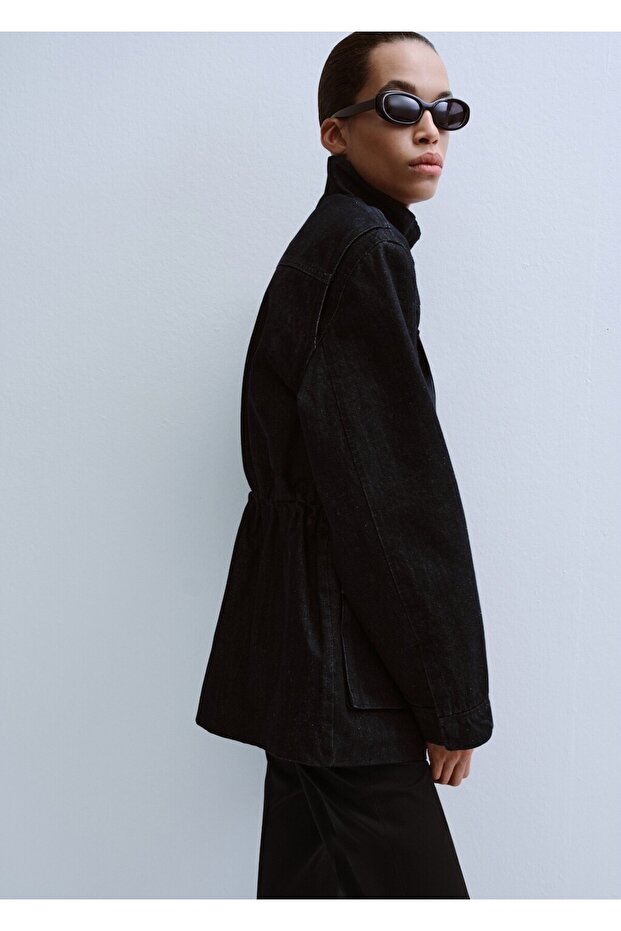 Oversize cepli denim parka - 6