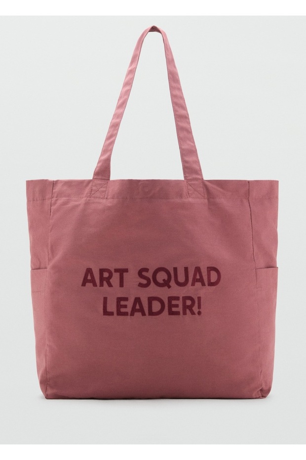 İşlemeli tote çanta - 2