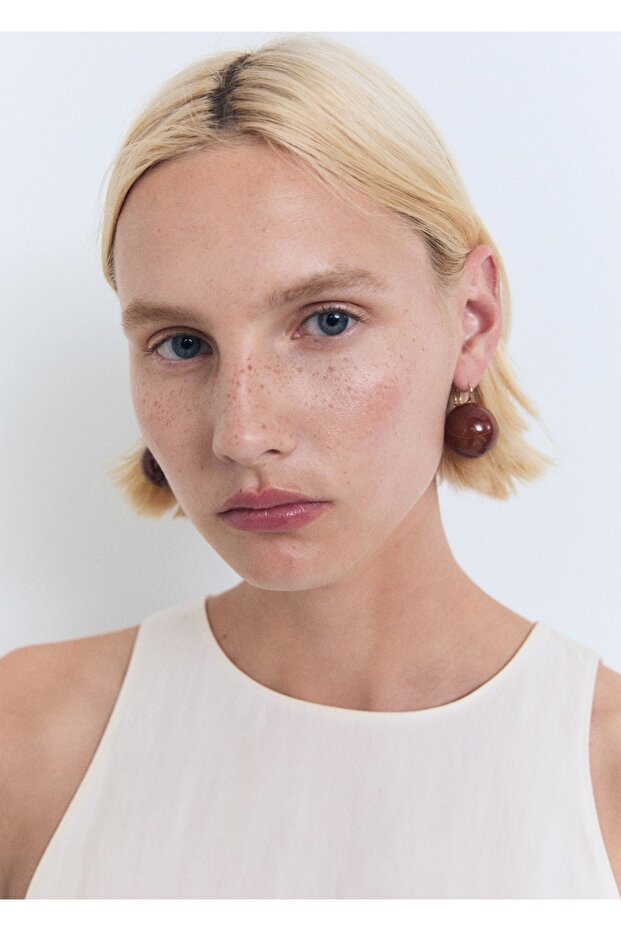 Halter Yaka Evaze Bluz - 6