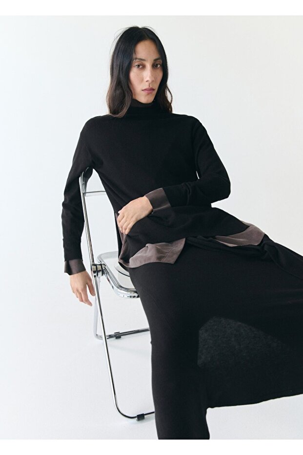 Düğüm detaylı triko etek - 6