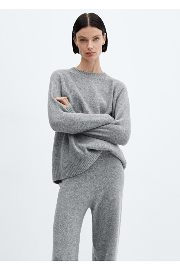 Uzun tasarım pantolon - 6