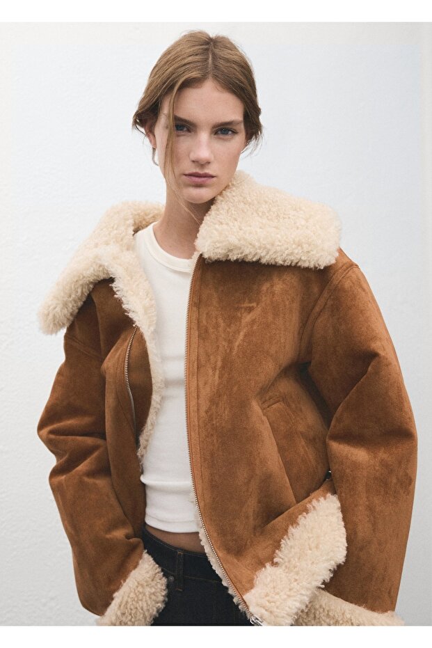 Çift taraflı kürk ceket - 7