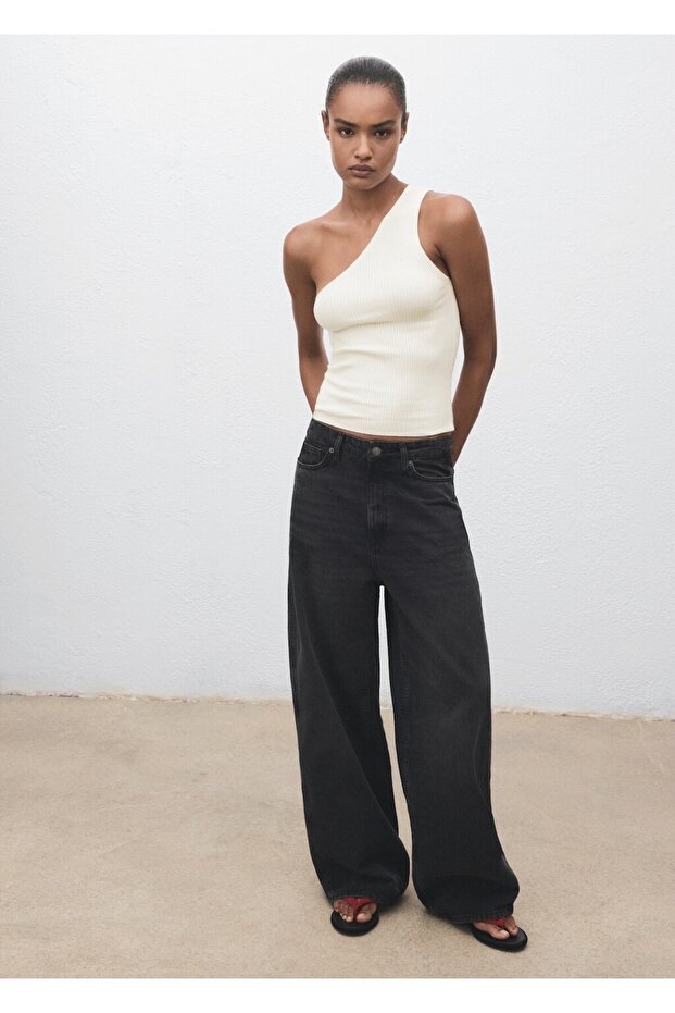 Düğümlü asimetrik bluz - 2