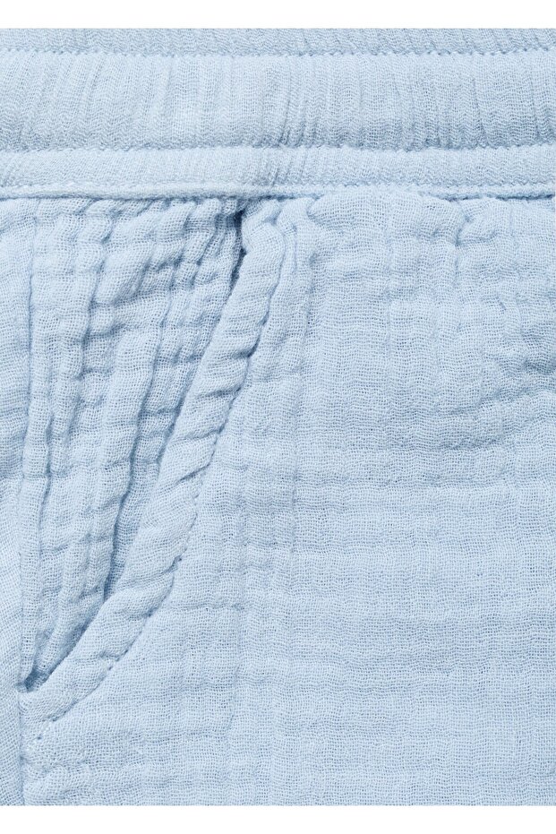 Pamuklu bermuda şort - 5