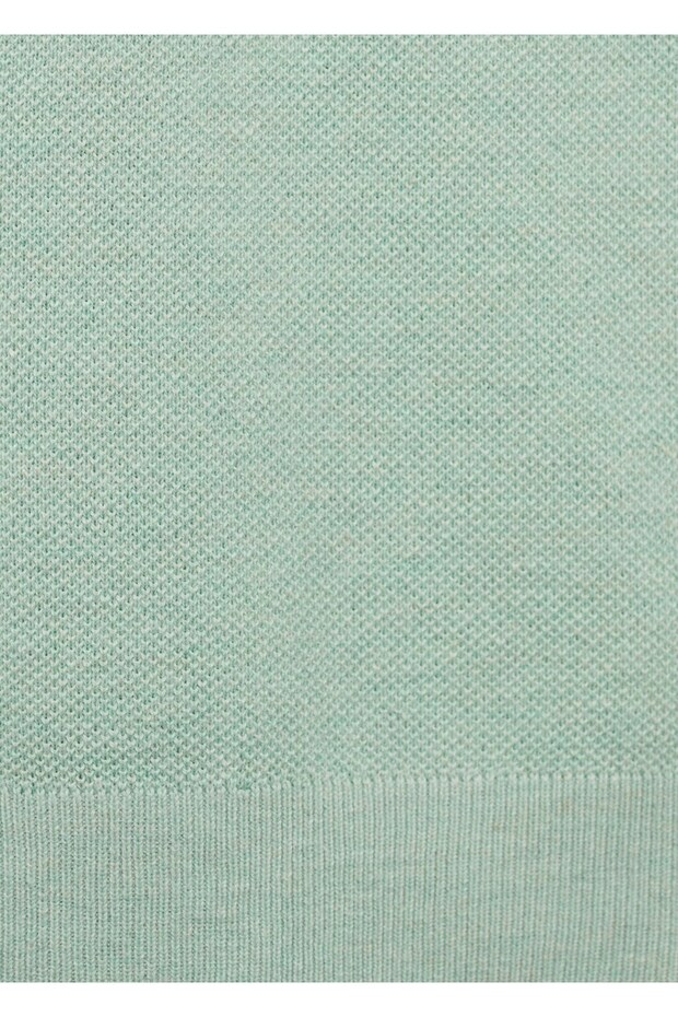 Pamuklu ince dokuma tişört - 5