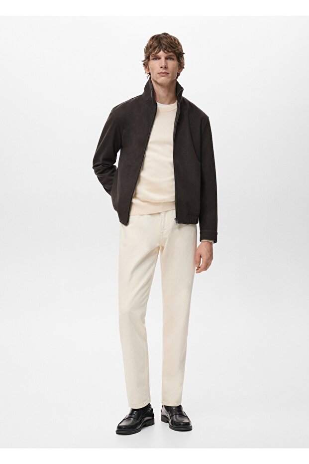 Fermuarlı yün ceket - 2