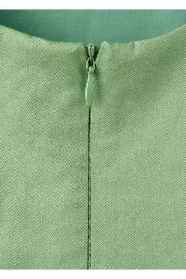 Evaze pamuklu elbise - 8