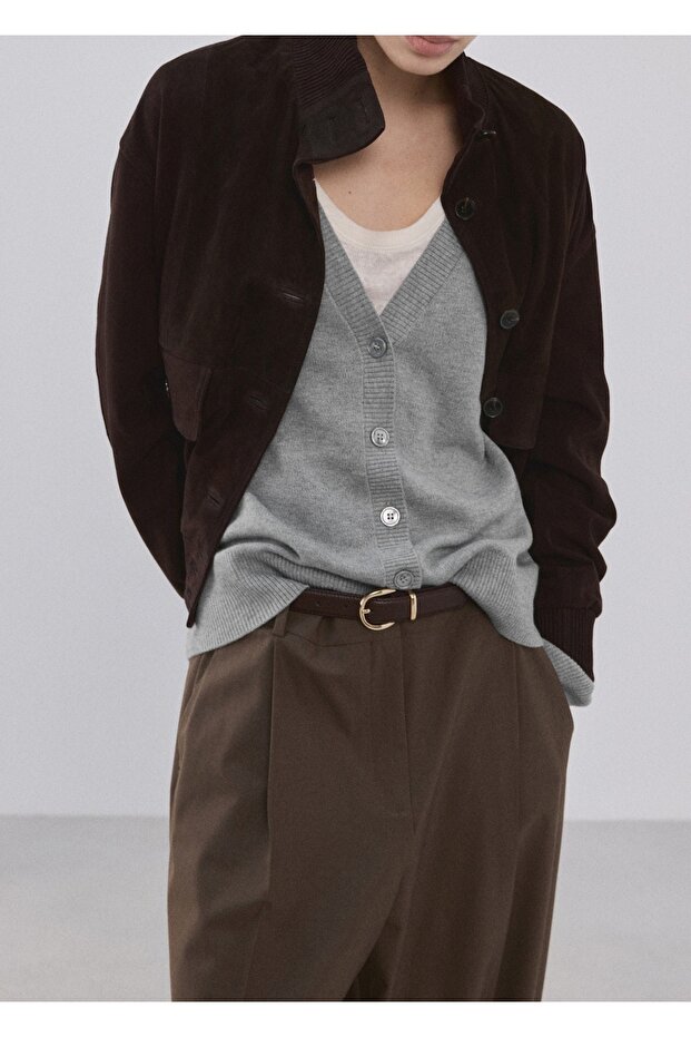 V yaka triko hırka - 6