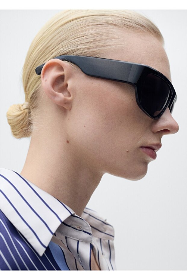 Çizgili saten gömlek - 6