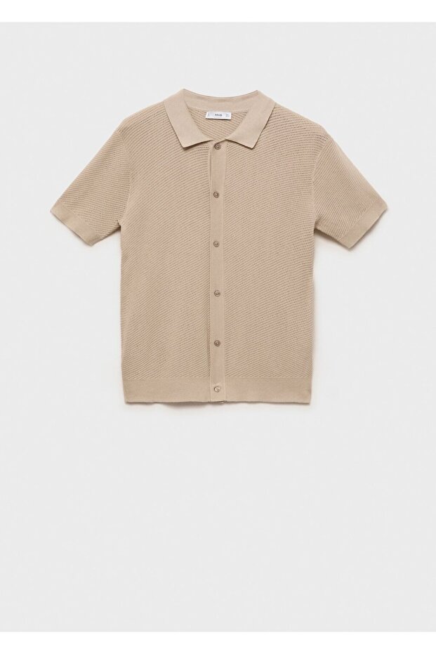 Kalıplı triko gömlek - 3