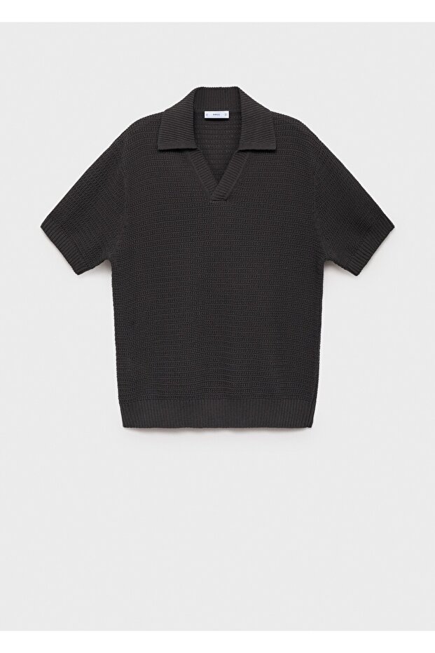 Kroşe pamuklu polo gömlek - 3