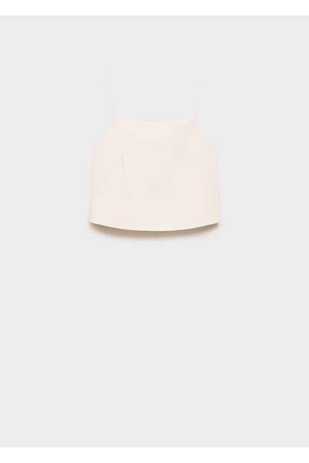 Düğmeli kısa bluz - 3