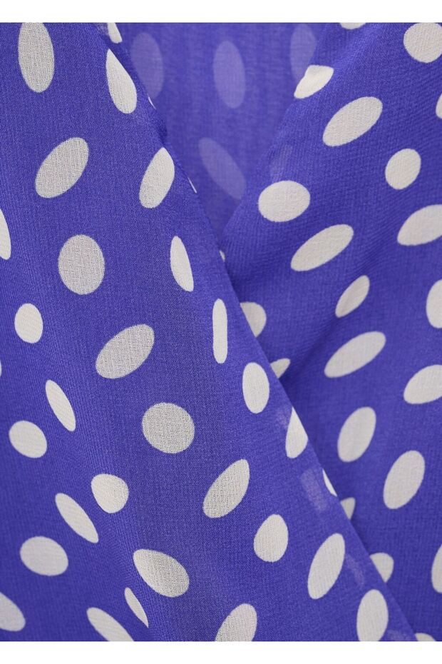 Puantiyeli anvelop elbise - 8