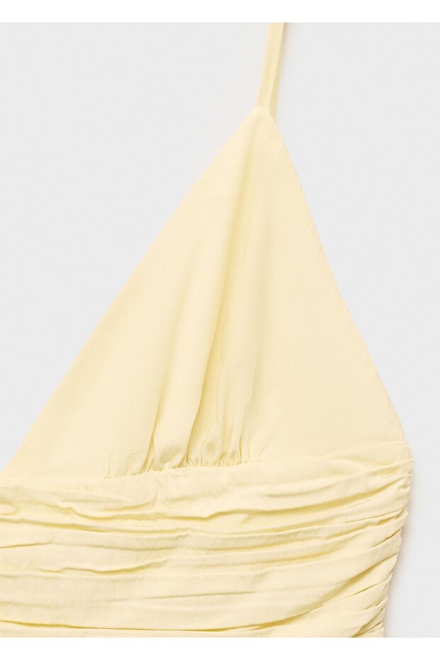 Balon görünümlü kısa elbise - 5