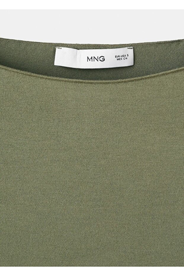 Kayık yaka tişört - 7