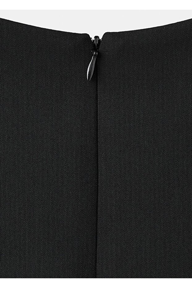 Crop kumaş yelek - 5