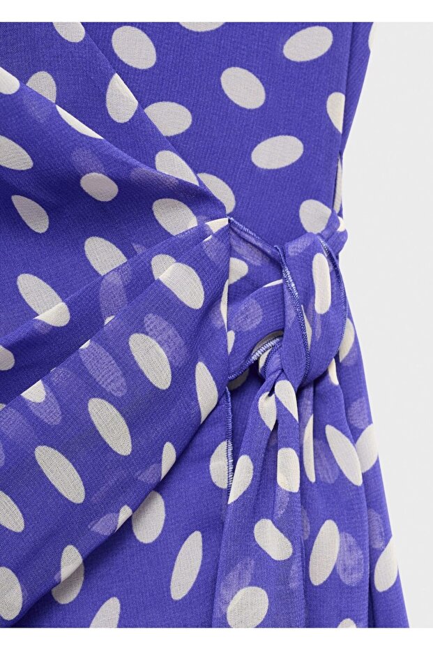 Puantiyeli anvelop elbise - 5