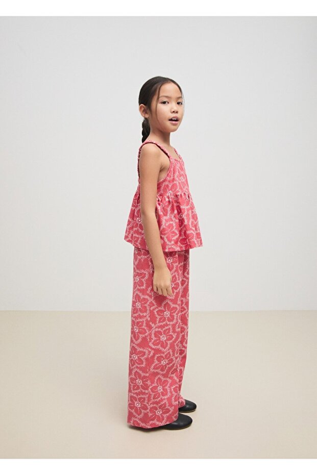 Hose mit Blumenmuster - 1