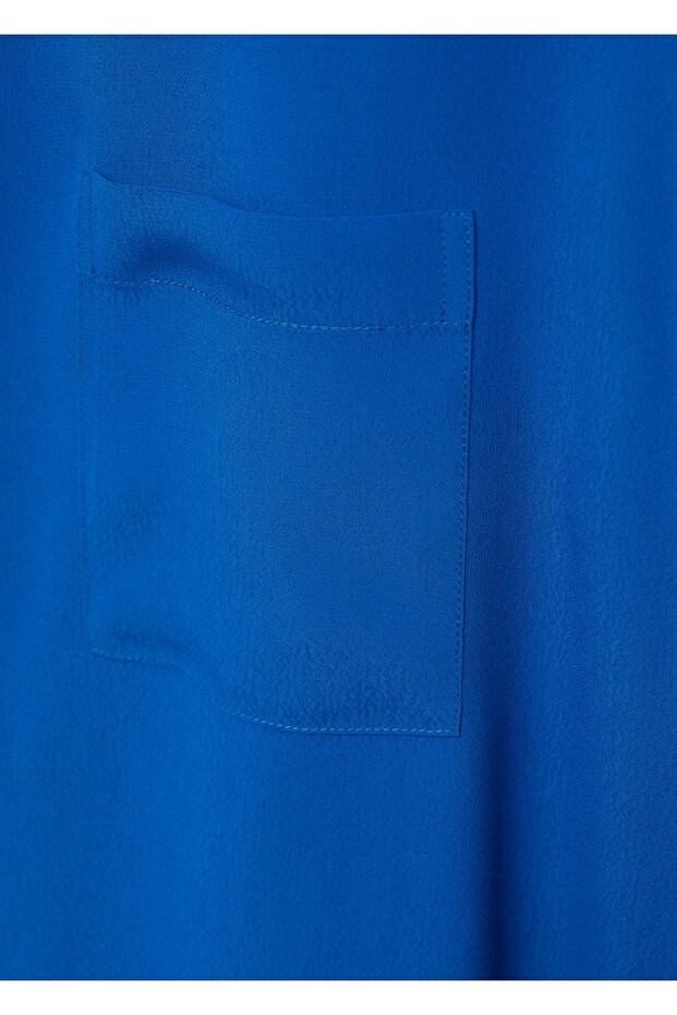 Kısa kollu akışkan gömlek - 5