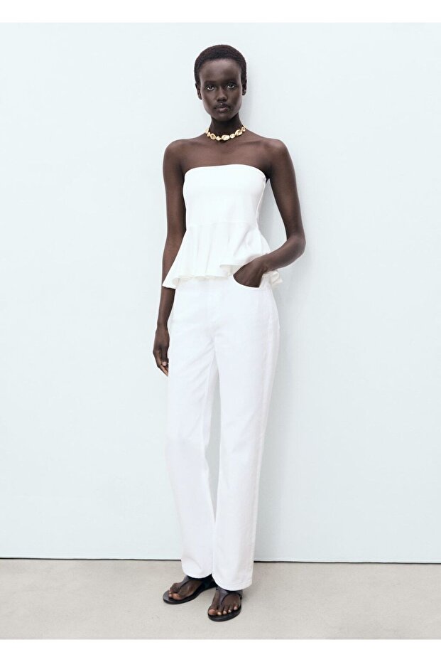 Peplum straplez top - 2