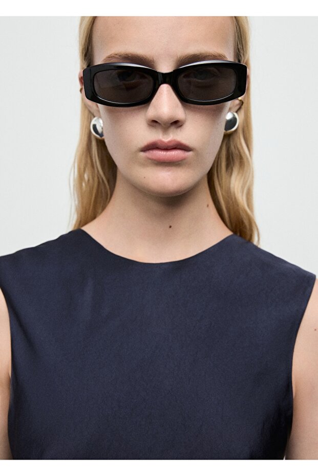 Saten asimetrik bluz - 6