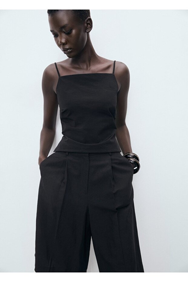 Sırtı açık bluz - 7