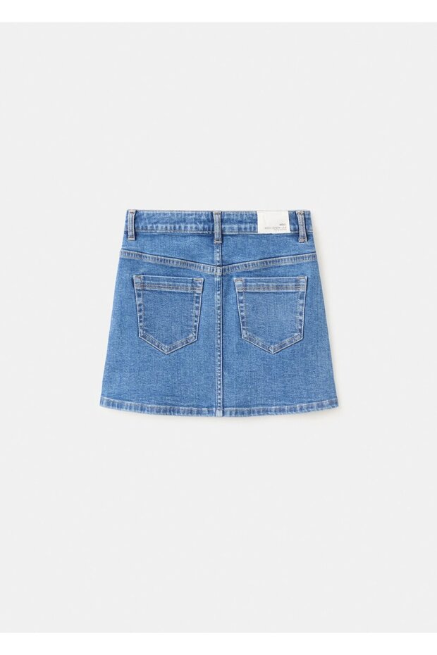 Kısa denim etek - 4