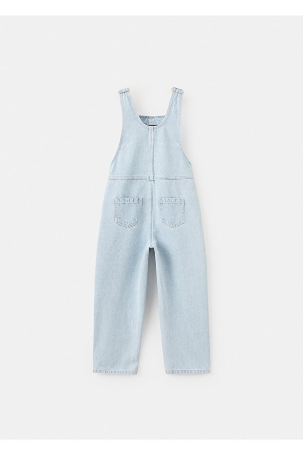 Uzun denim tulum - 4