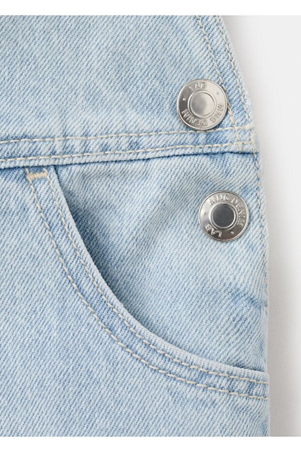 Uzun denim tulum - 7