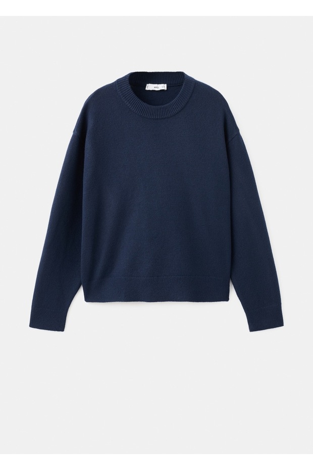 Yuvarlak yaka triko kazak - 3