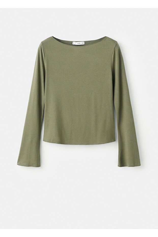 Kayık yaka tişört - 3