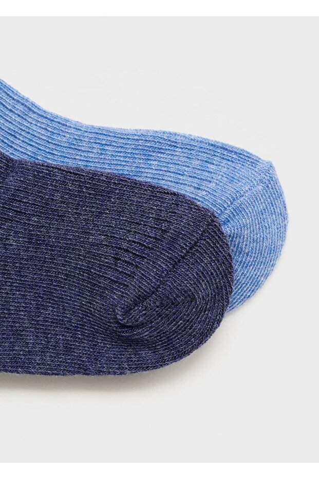 2'li lastikli örgü çorap - 3