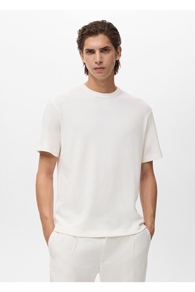 İnce örgülü tişört - 1
