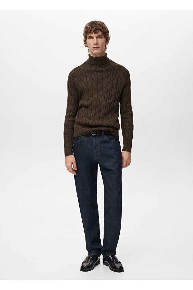 Boğazlı örgü kazak - 2