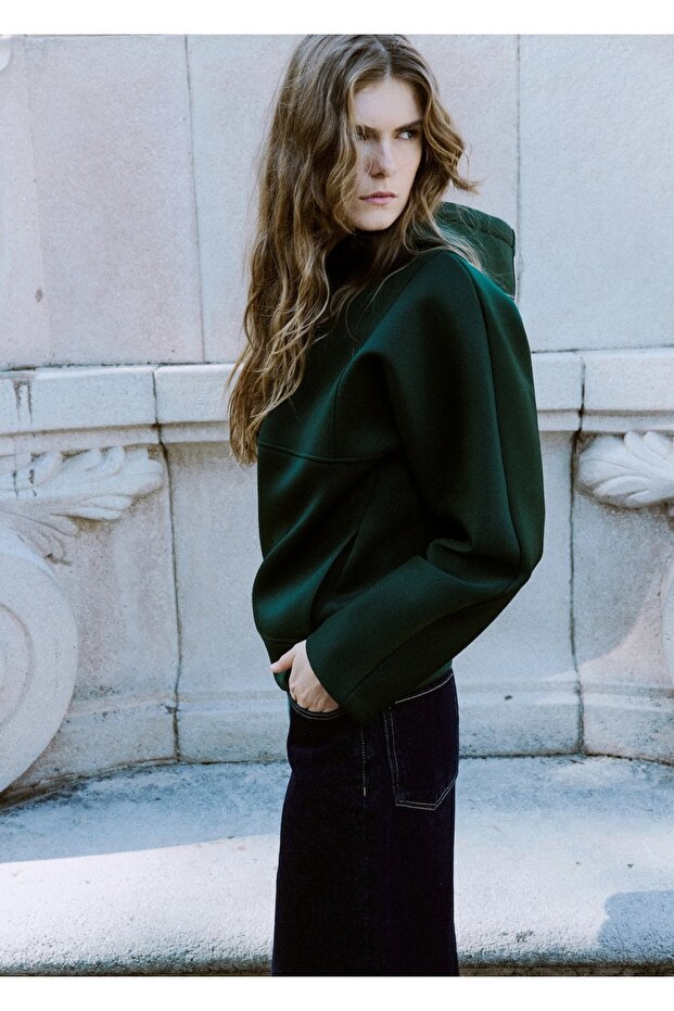 Geniş kesimli kapüşonlu - 7