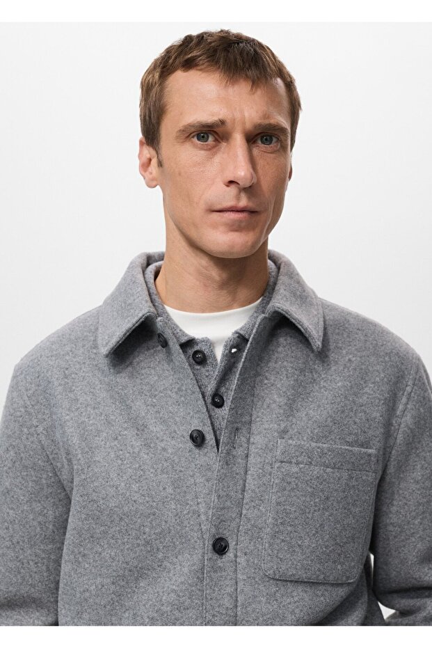 Kapitone kumaş ceket - 8