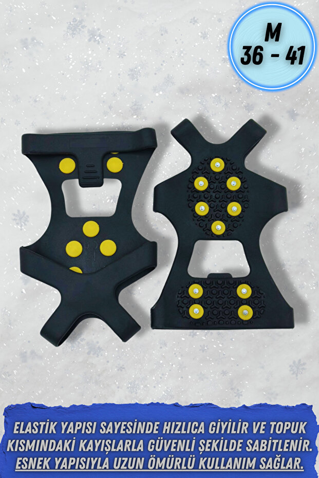 Bot ve Ayakkabı İçin Kar Paleti – Buz & Kar Kayma Önleyici, Ayakkabı Kar Lastiği - 5