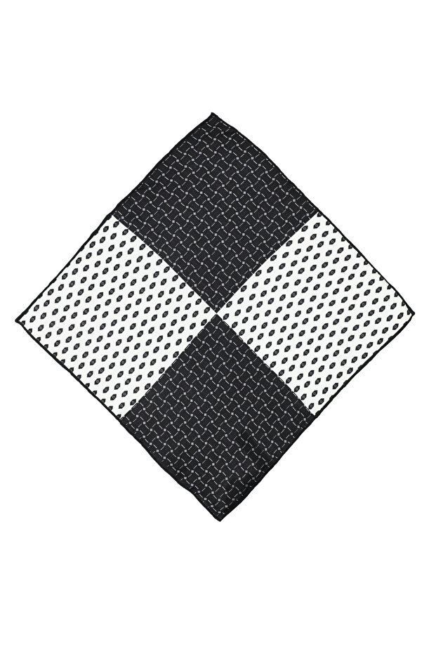 Desenli İpek Mendil - 1