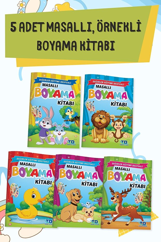 Coloring book with tales (5 book set)