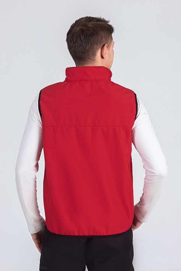 Softshell Stand Collar Men's Vest - 3