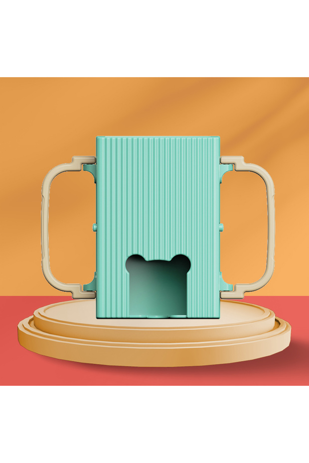 green Adjustable Toddler Juice Box Holder - Baby Food and Juice Box Anti-Extrusion Bracket, Milk Car
