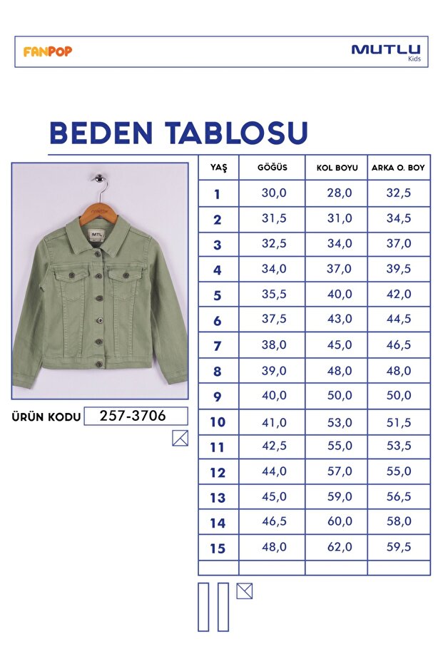 Mutlu Basic Gabardin Kız Ceket - 3