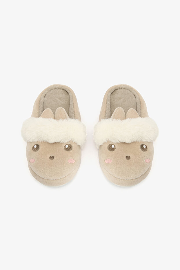 Kız ÇocukRabbit Bej Terlik - 1