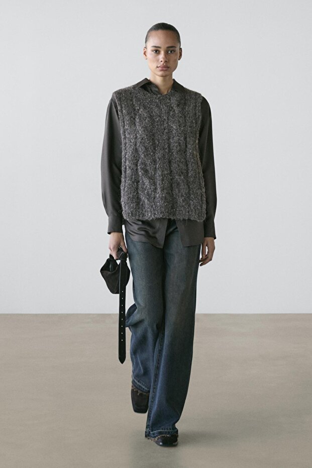 Alpaka karışımlı önlük - 2