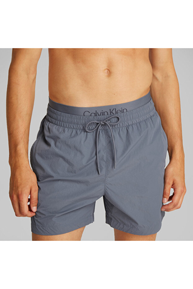 Medium Erkek Gri Deniz Şortu - 5