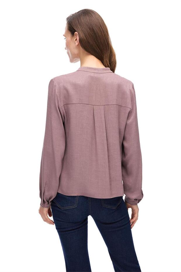 Vizon Hakim Yaka Bluz - 4