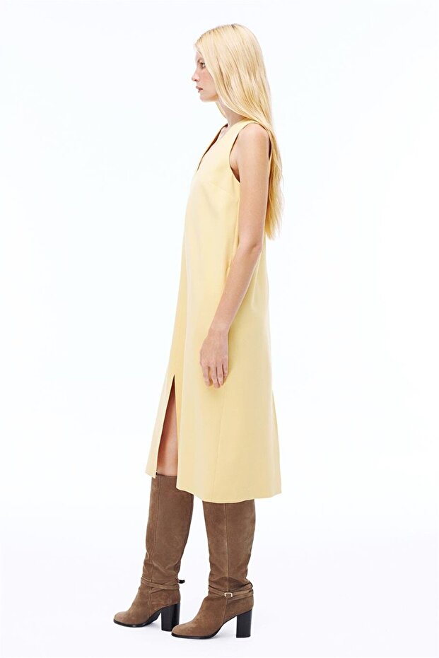 Vanilya V-Yaka Midi Elbise - 3