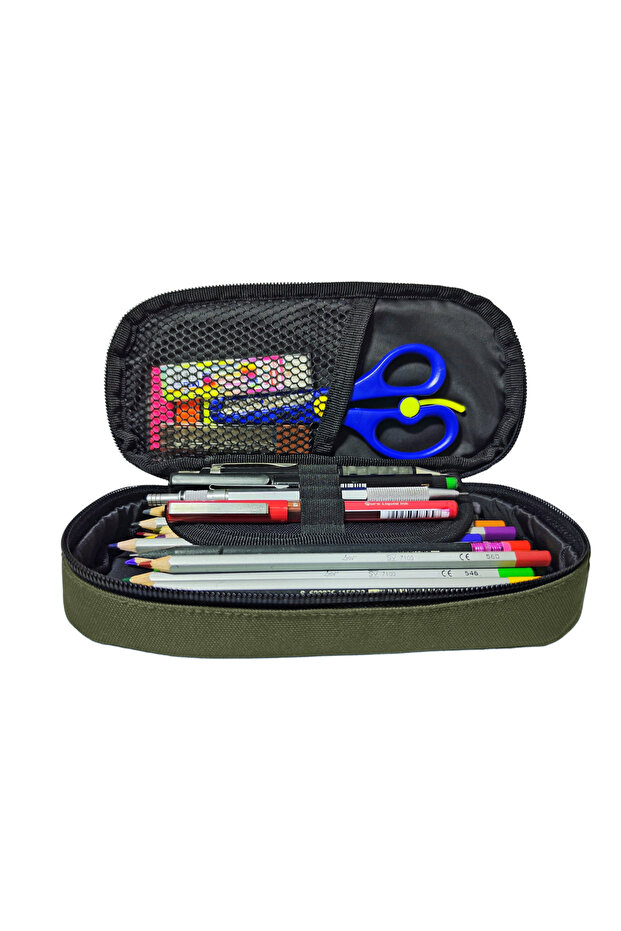 علبة أقلام بيضاوية متوسطة الحجم - 3